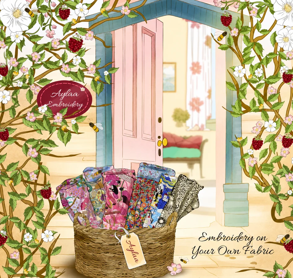 Aylaa Embroidery e-commerce brand presentation